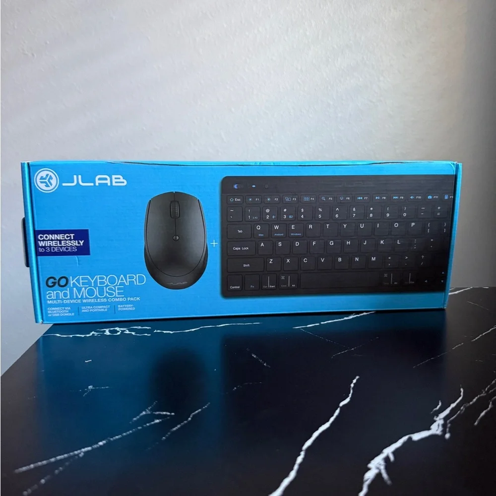 JLAB GO Wireless Keyboard and Mouse Combo Set (batteries included)